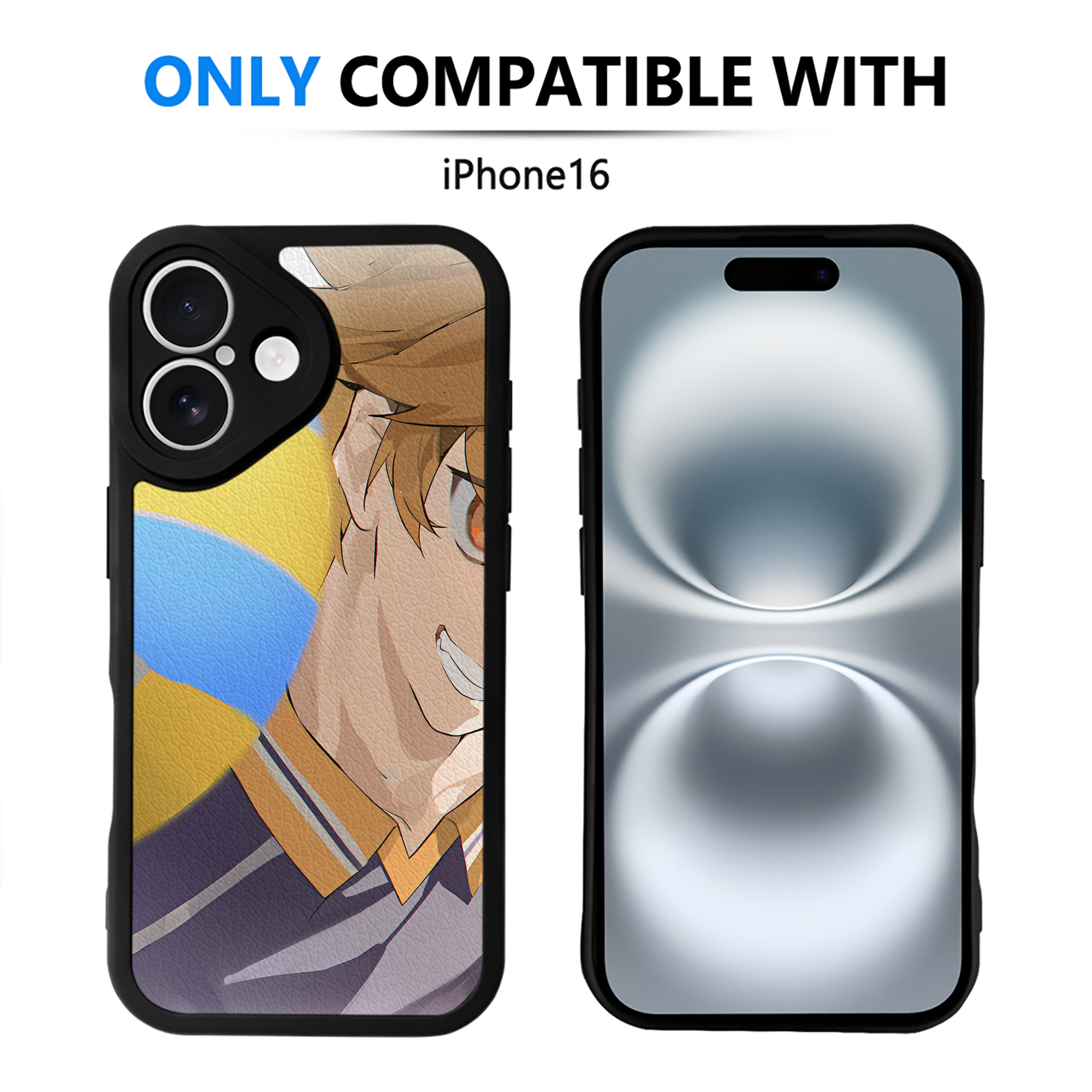 （画像用） ハイキュー!! Haikyu!! 【iPhone 16シリーズ対応】シリコンスマホケース（レザー調） 材質：シリコン